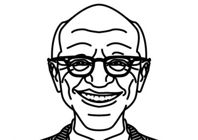 Milton Friedman Illustration Portrait by Richard Smotherman